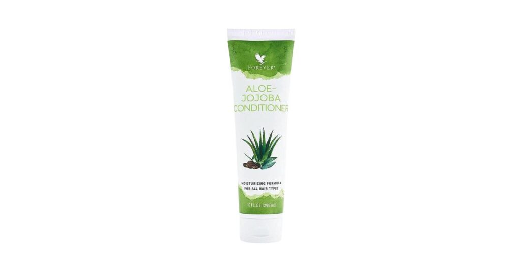 Condicionador Forever Aloe-Jojoba com Aloe Vera e Jojoba, pH balanceado para cabelos macios e hidratados