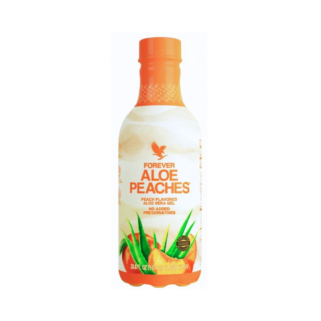 Forever-Aloe-Bits’n-Peaches-bebida-de-Aloe-Vera-com-pêssego-usebabosa