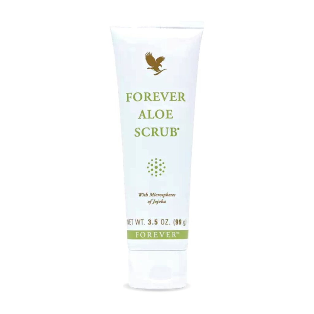 Forever-Aloe- Scrub-Gel-Aloe- Vera-Óleo-de- Jojoba