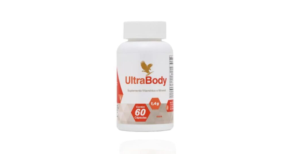 Forever Ultrabody suplemento alimentar em cápsulas com óleo de coco, cártamo, picolinato de cromo e vitamina A.