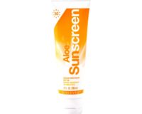 Protetor solar Aloe Sunscreen Forever com FPS 30, aloe vera e vitamina E para cuidado da pele