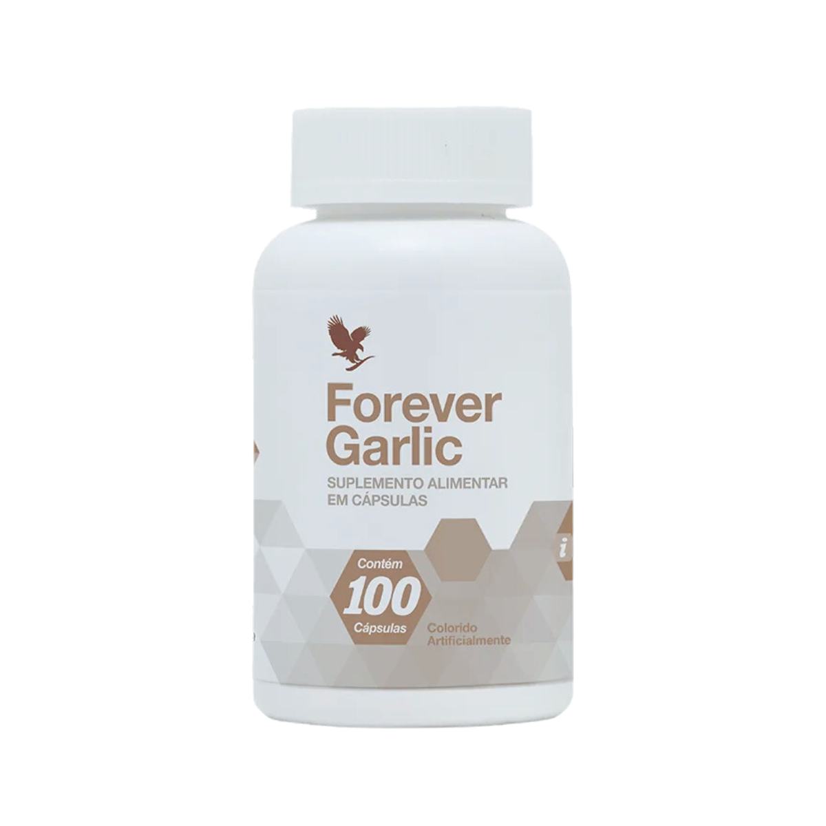 Forever Garlic – suplemento alimentar com óleo de alho e nutrientes essenciais.