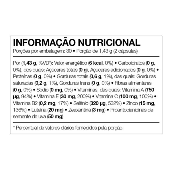 Forever-ivision-tabela-nutricional