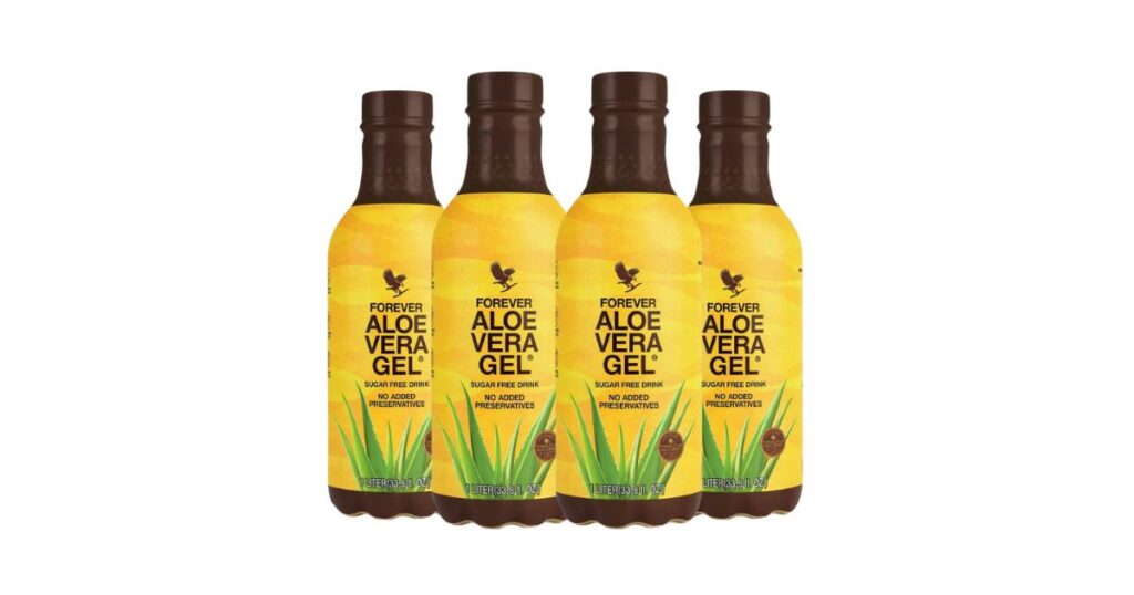 Suco Aloe Vera Gel Forever Living 1L - Kit 4 Unidades