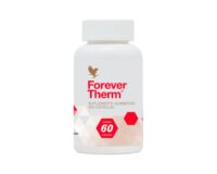 Forever Therm Forever Living suplemento alimentar com guaraná, vitaminas e minerais em embalagem com 60 cápsulas.